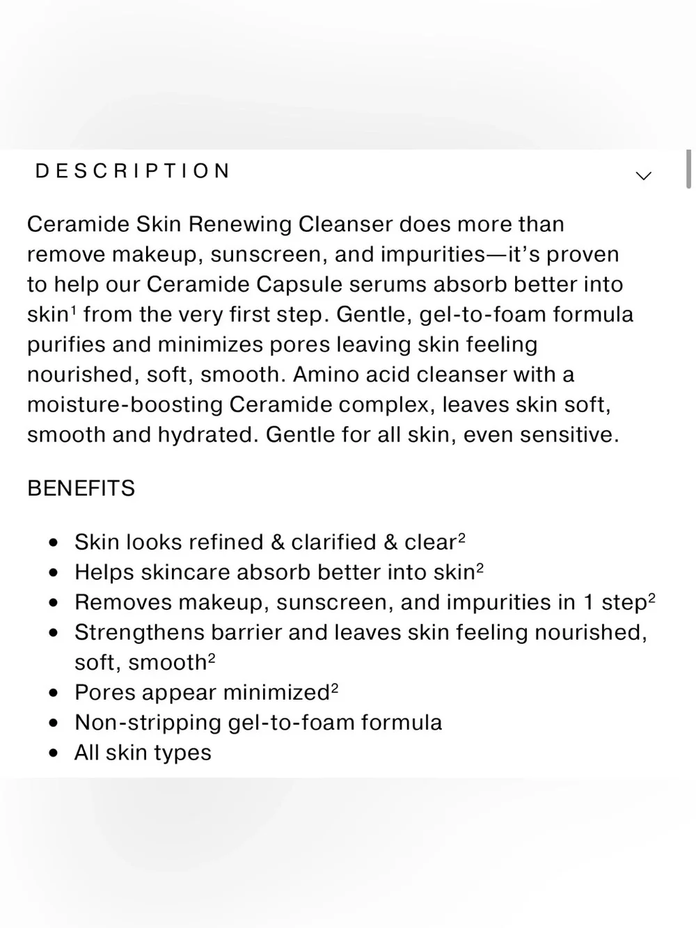 NIB Elizabeth Arden Ceramide Skin Renewing Cleanser